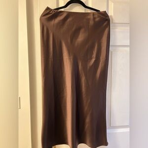 Zara Brown satin skirt 
New